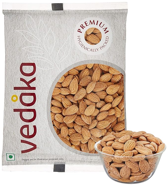 Amazon Brand - Vedaka Premium Roasted and Salted Almonds, 200g