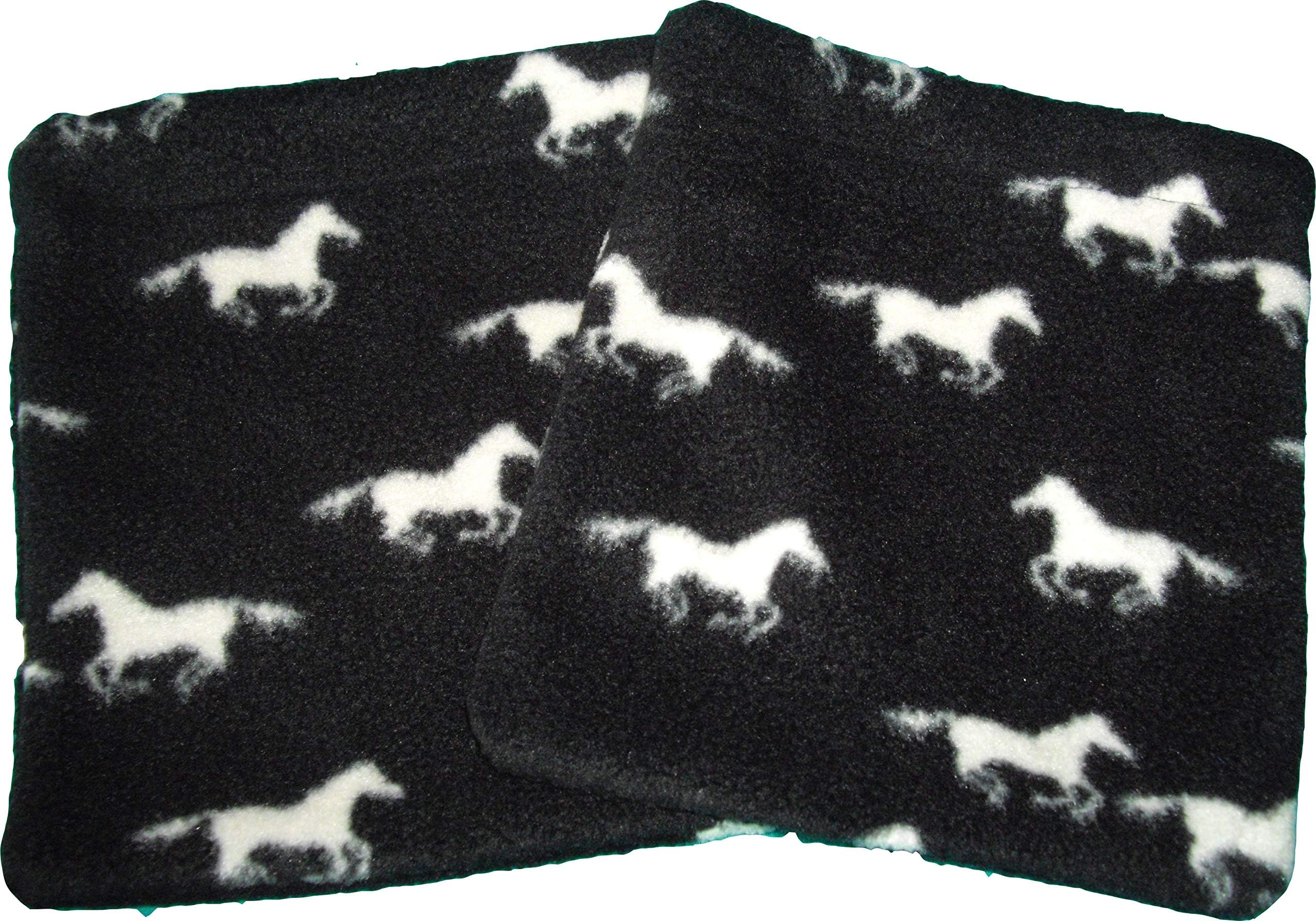Running Horses Stirrup Covers, Equestrian