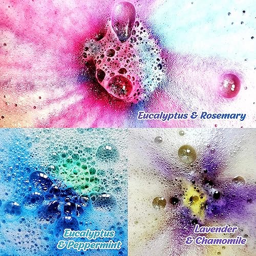 Miniatura 4 de Juego de bombas de baño de aromaterapia para mujeres y hombres! Aceite esencial curativo bombas de baño caja de regalo con 18 grandes bombas de baño