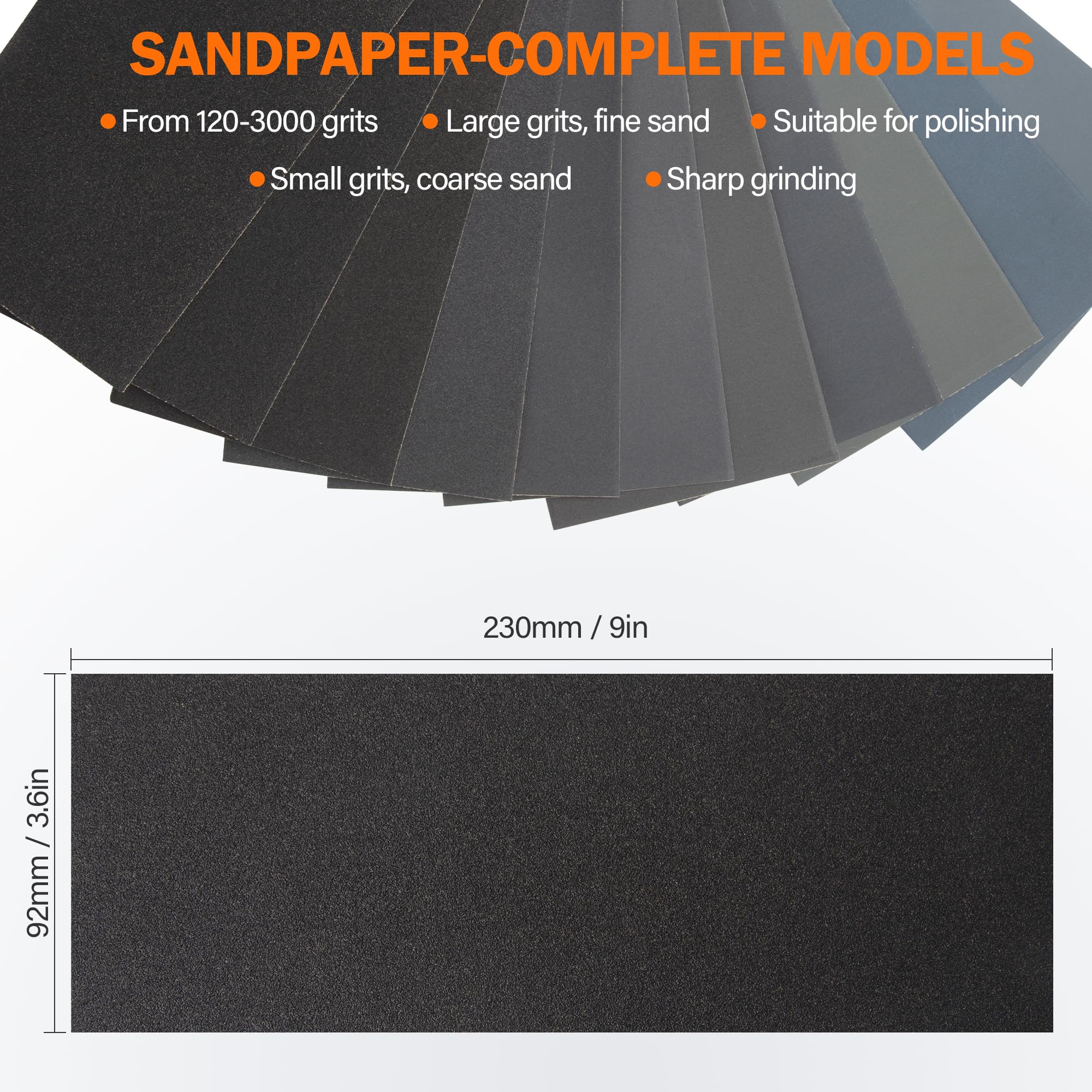 Kendo Sandpaper Kit - 44 Grit Assortment -2