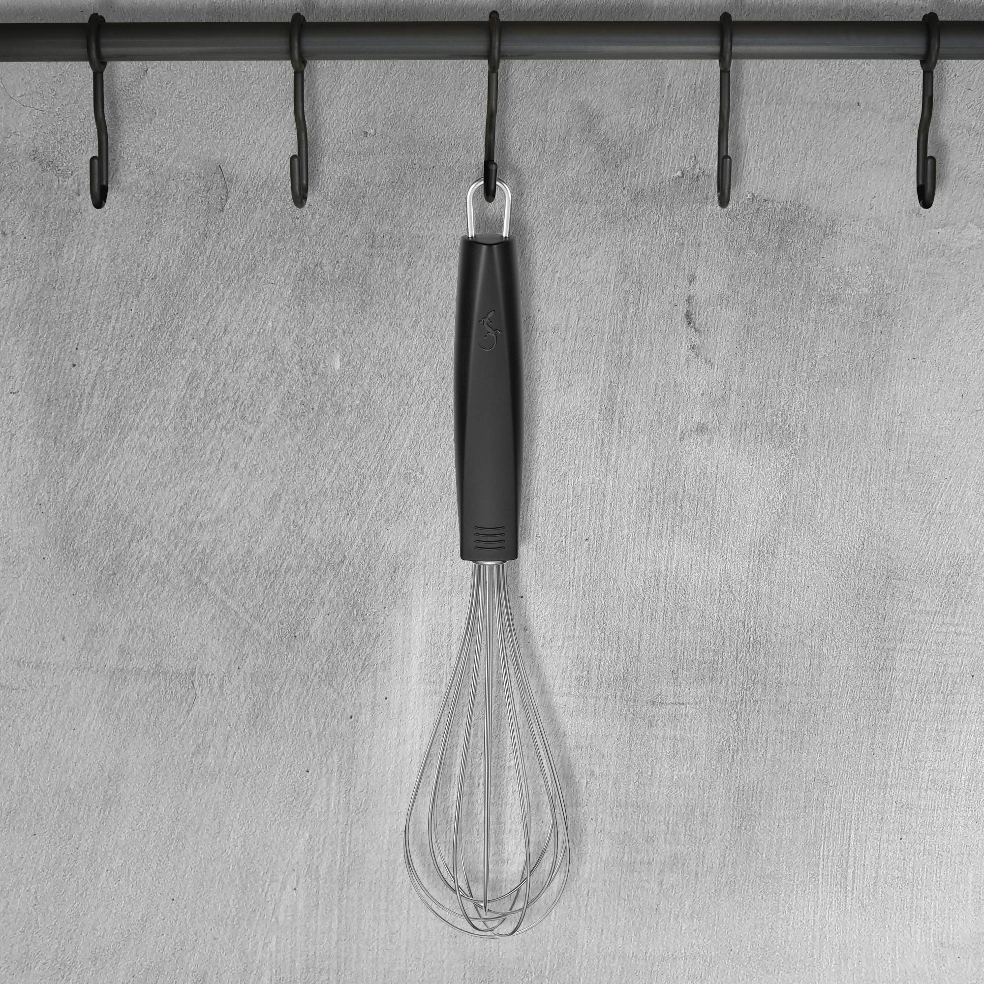 Lurch Germany Tango Whisk Stainless Steel 10.6 Inch - Black