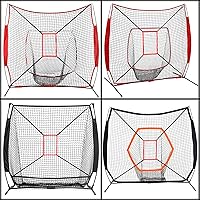 Vista 4 de Zona de ataque ajustable para red de béisbol, práctica de lanzar y golpear con precisión, para redes de 6 x 6, 7 x 7 o 8 x 8 pies