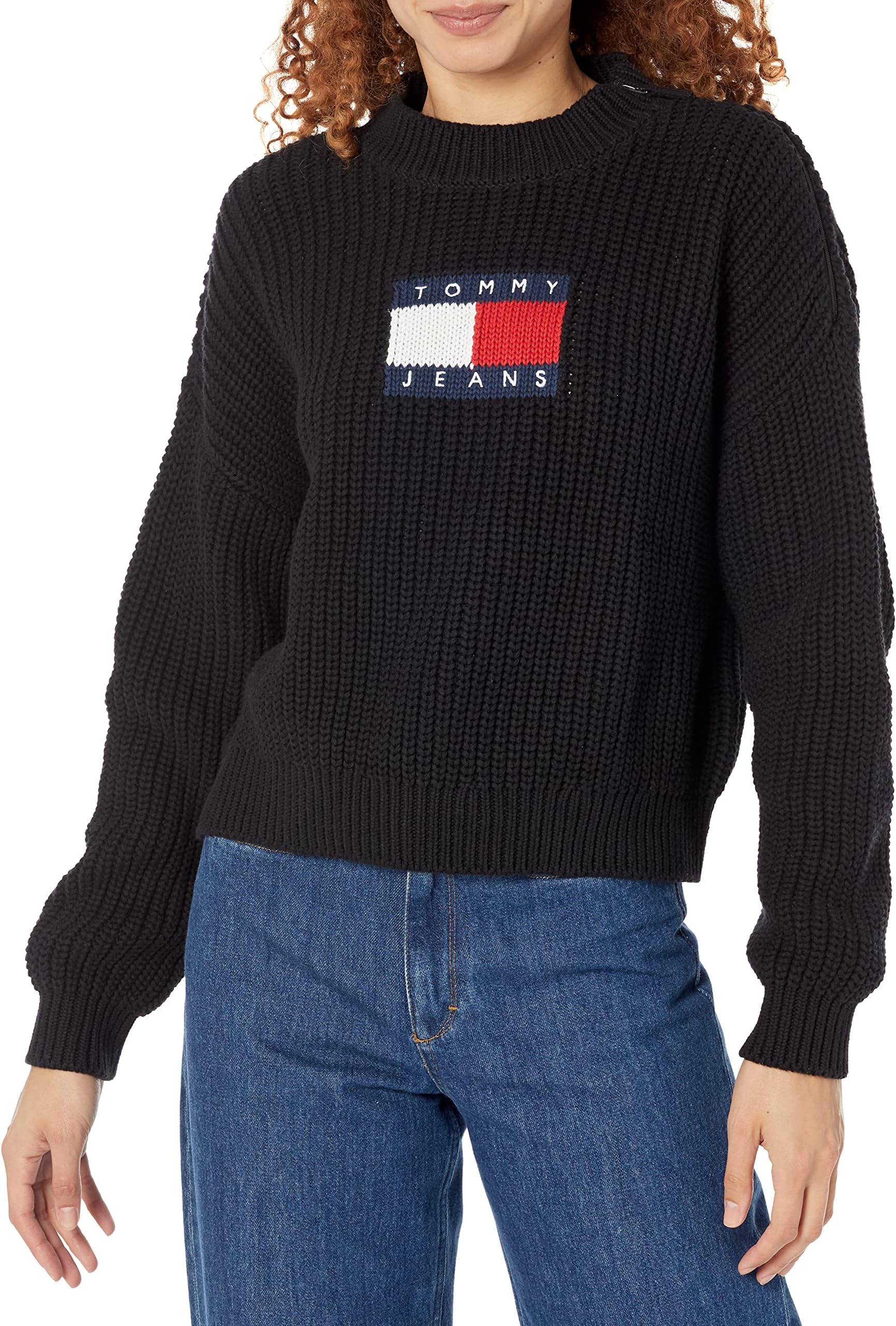 Tommy Hilfiger Women's ADP W Tj Center Flag Sweater