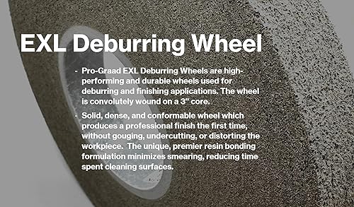 Miniatura 33 de EXL 09549 - Rueda de desbarbado, 6 x 1 pulgada x 1 pulgada fina, carburo de silicio, rueda de desbarbado, acabado y pulido de metal, convoluto, 09549