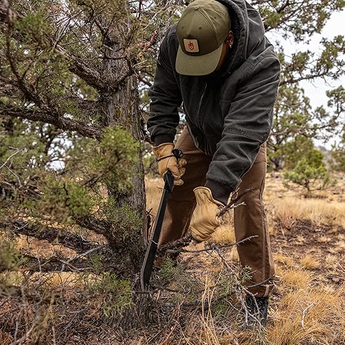 Vista 8 de Gerber Gear Gator Machete de 25 pulgadas con hoja y sierra de borde liso, agarre de Gator y funda protectora para jardinería, supervivencia, caza