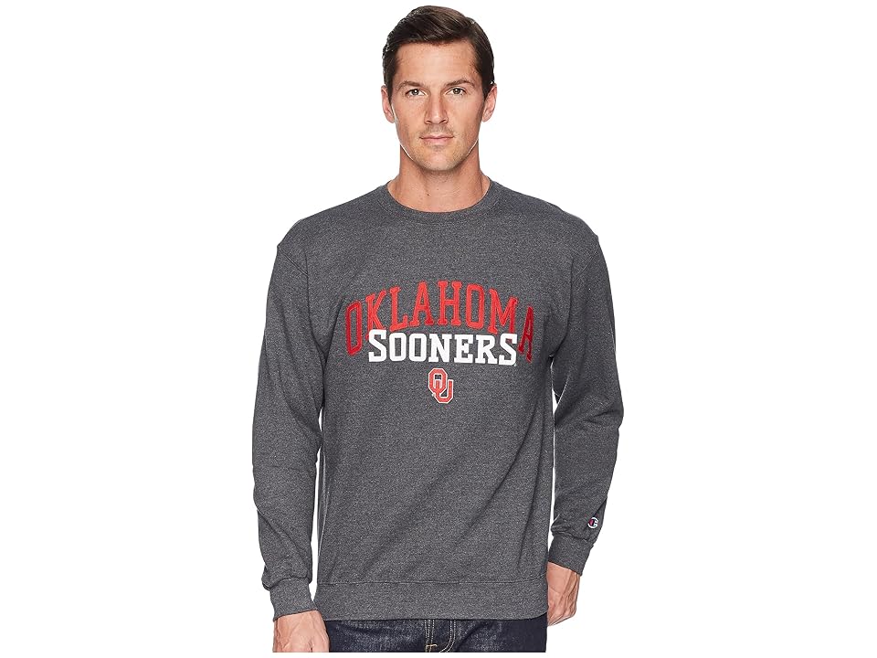 

Champion College Oklahoma Sooners Eco Powerblend Crew (Granite Heather) Boy's Short Sleeve Pullover