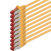 1aTTack.de 10x 0,5 m - Cavo patch di rete Cat 6 Cat6 RJ45 SFTP