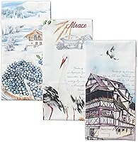 Vista 88 de Maison d' Hermine - Juego de 3 toallas cocina 100 % algodón, suaves, paños multiusos de barra y platos para regalar, cenas, fiestas bufé