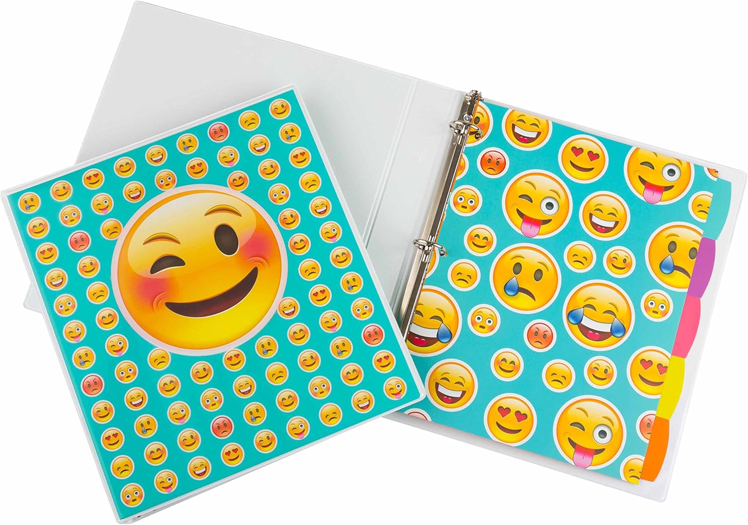 Avery Big Tab Reversible Dividers, Emoji Faces, 5Tab Set