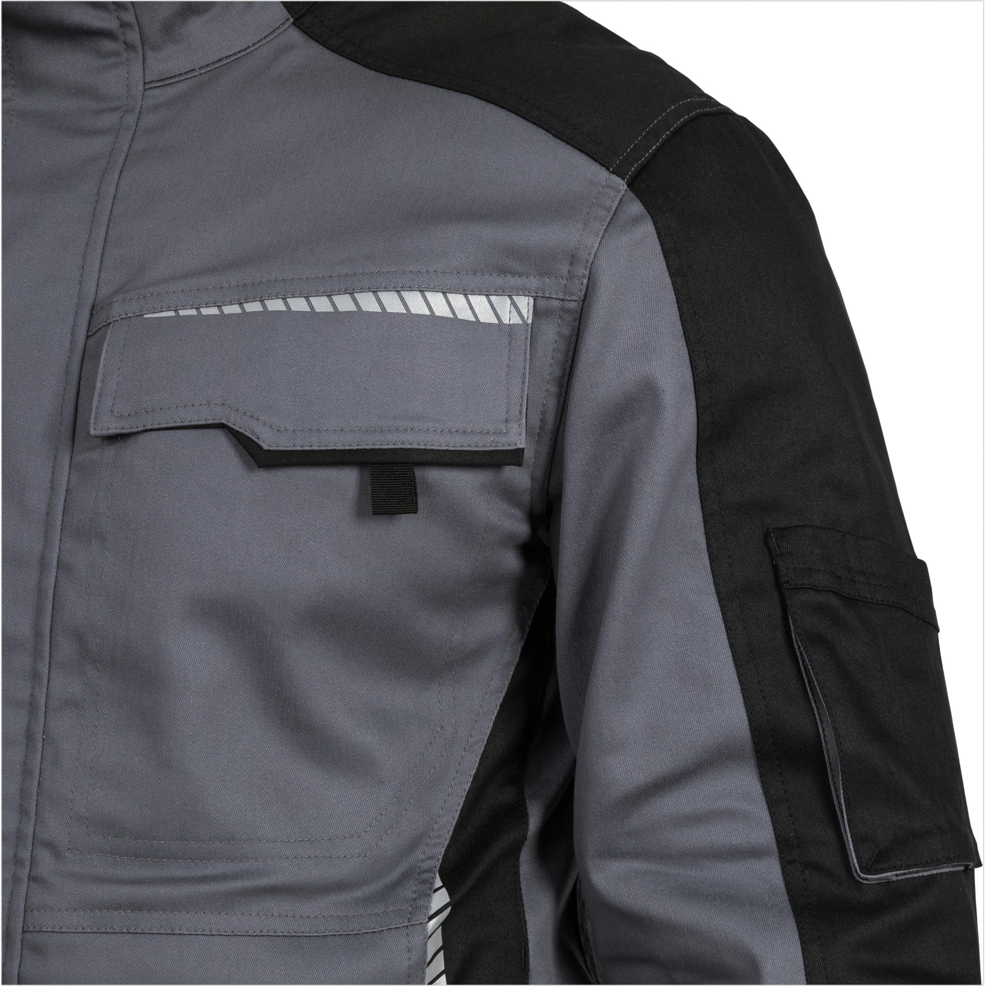 Leibwächter Flex-Line Herren Arbeitsjacke Bundjacke, atmungsaktive Allwetterjacke mit Stretchanteil für Herbst und Winter, robuste Arbeitsjacke Männer mit Reflexstreifen