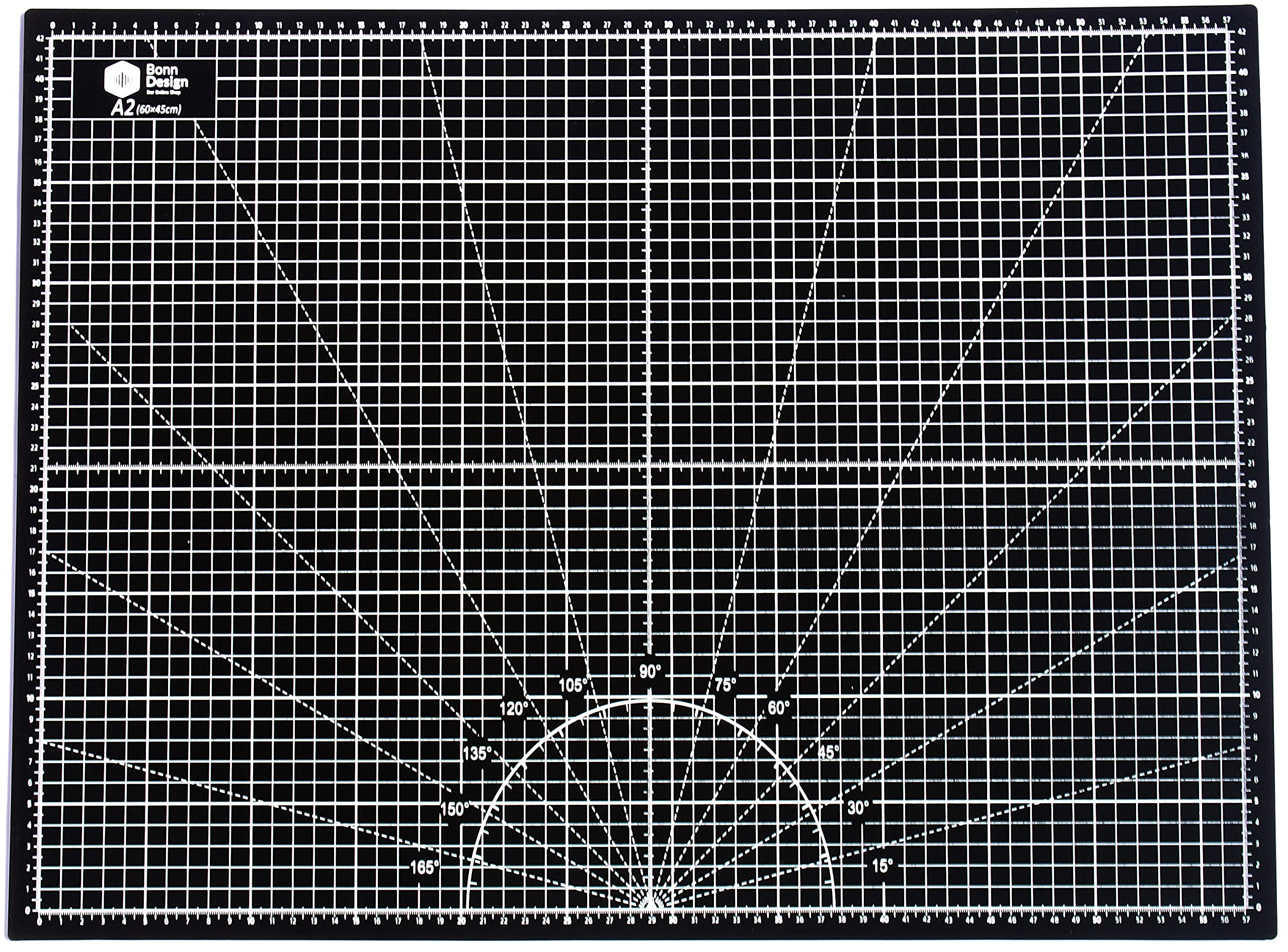45 mm Cutter rotatif Kit de découpe de tissu incluant un tapis de découpe autocicatrisant A2 60x45cm 5 couches + 5x lames de rechange + 2x règles de patchwork Tapis de découpe format A2 rose/noir