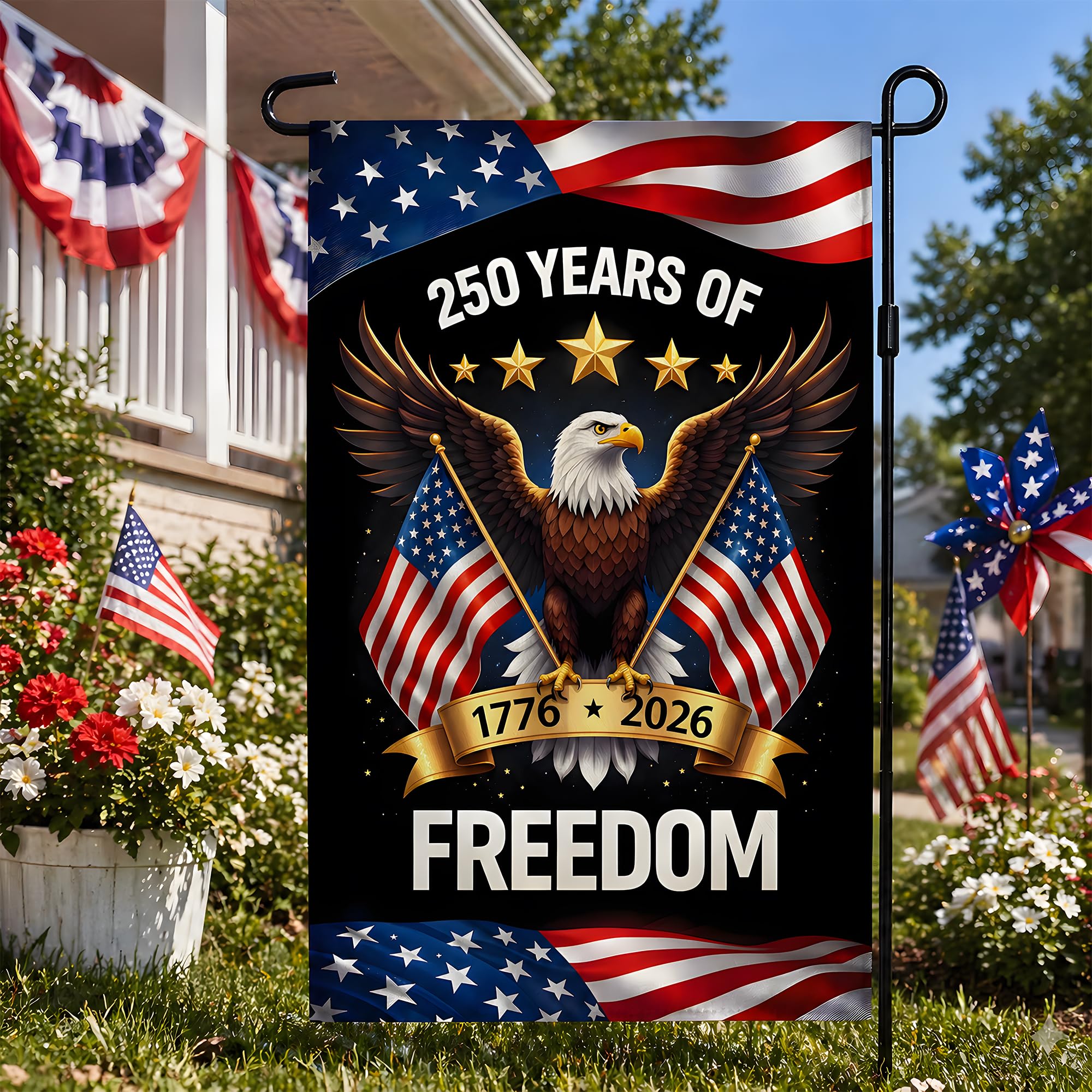 50% OFF MSSLWANG Patriotic Garden Flag