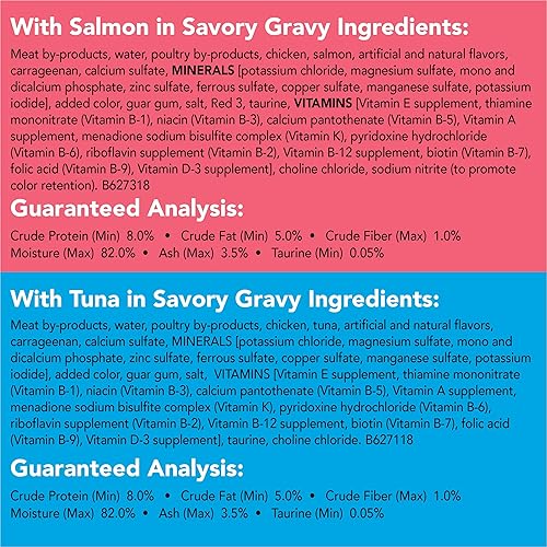 Miniatura 6 de Purina - Friskies, paté extra jugoso. Alimento húmedo para gatos, adulto, paquete surtido, 24 latas de 156 g latas de 12 oz., Versión original.