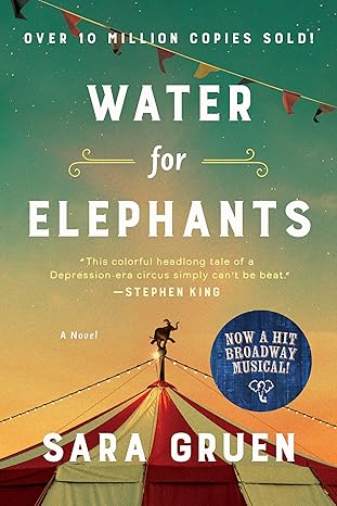 《Water for Elephants》by Sara Gruen - 书籍封面