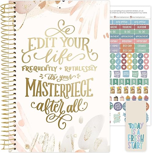 bloom daily planners Agenda calendario del año 2024 (enero de 2024 a diciembre de 2024)  5.5 x 8.25 pulgadas  Agenda semanalmensual con calcomanías disponible en Yaxa Colombia