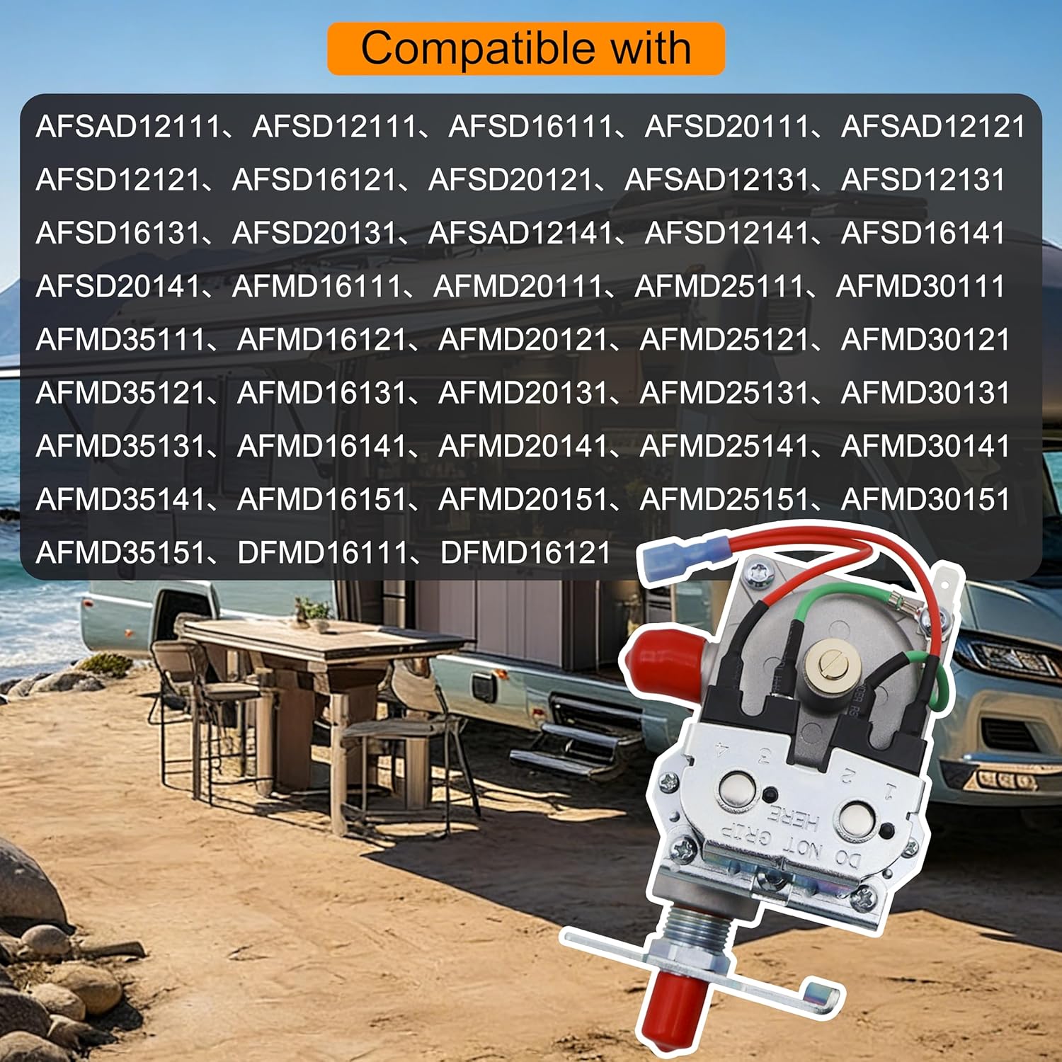 31098 38611 Valve 12VDC Top SML RV Furnace Gas Valve Kit Fit for Wedgewood Atwood Furnaces AFSAD AFSD AFMD DFMD DFLD DFSD, etc.3/8" NPT Outlet Ports Gas Heater RV Furnace Heater Valve