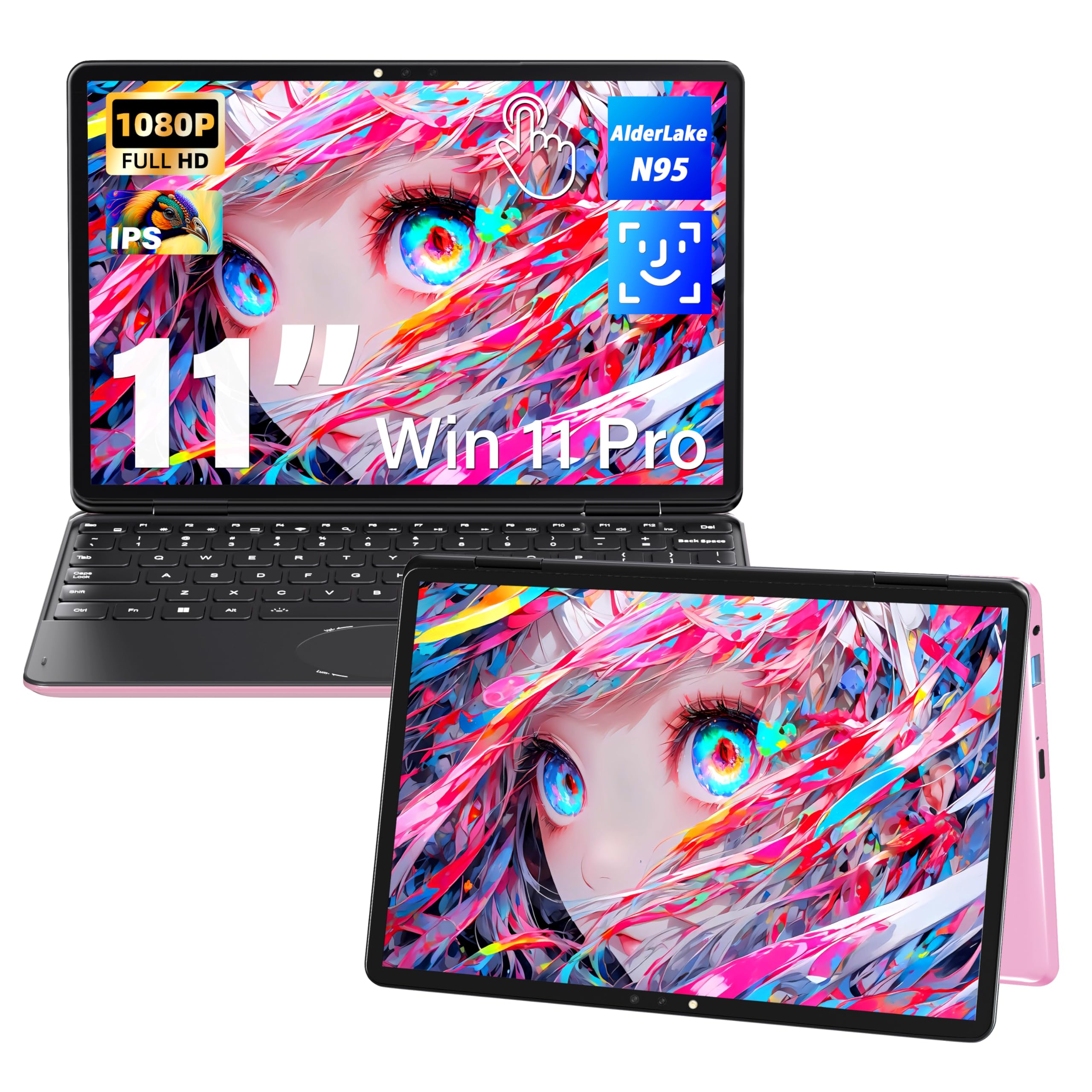 Svikou 11 inch Pink Laptop
