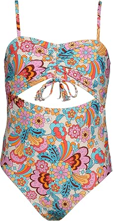 Hobie Girls Cutout One Piece Swimsuit