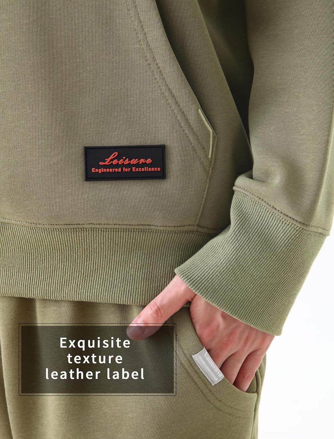 Womens 2 Piece Sweatsuit Set, 2025 Casual Long Sleeve Hoodie with Loose Wide Leg Sweatpants for Fall and Winter - Image 7