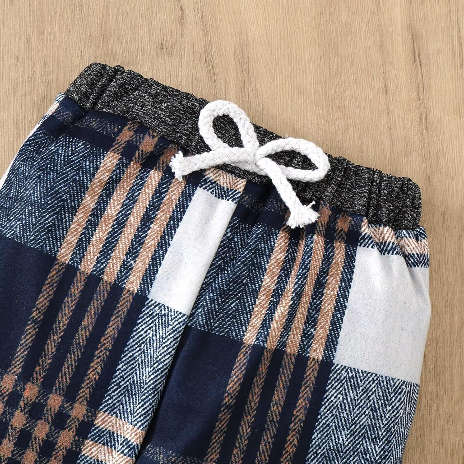 Toddler Baby Boy Clothes Fall Winter Outfits Long Sleeve Plaid Button Hoodie Tops Sweatshirt Pants Set 12 Months-5T - Image 7