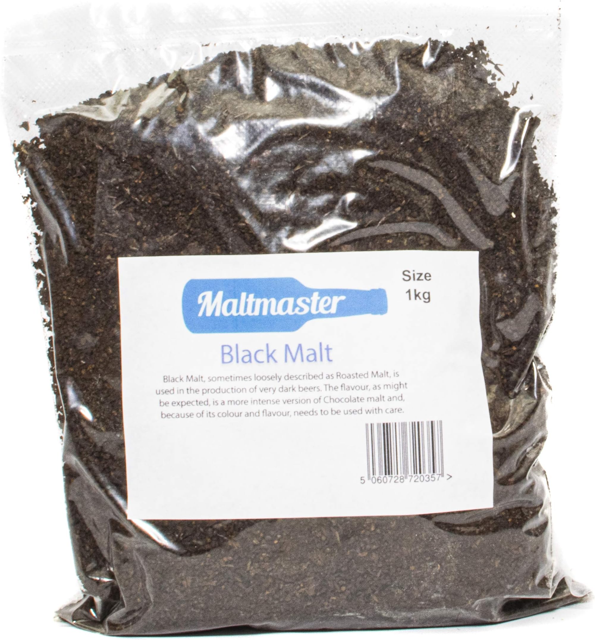 Maltmaster Crushed Black Malt, 1Kg