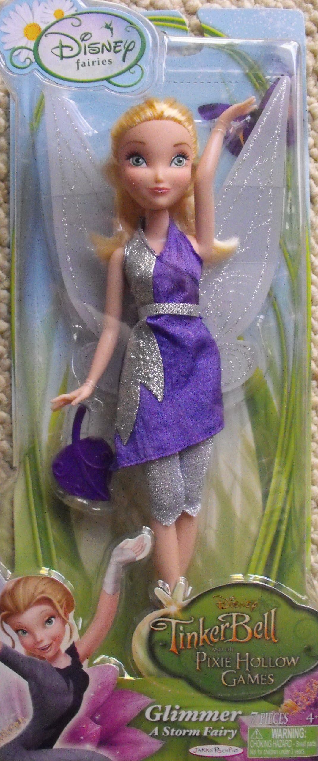 Disney Fairies Tinkerbell and the Pixie Hollow Games ~ 9'' Glimmer by Jakks Pacific