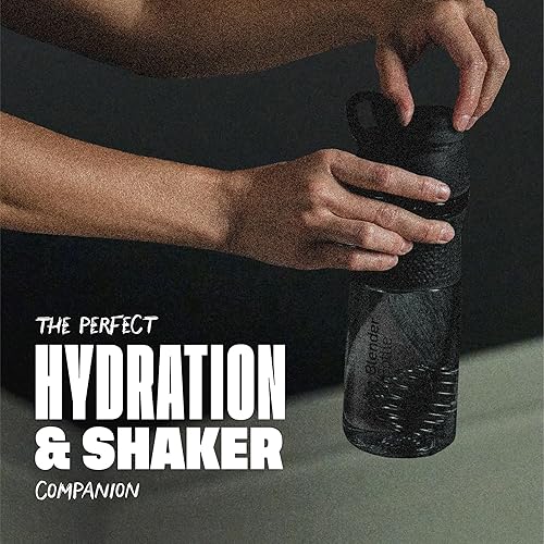 Miniatura 6 de BlenderBottle SportMixer - Botella agitadora perfecta para batidos de proteínas y antes del entrenamiento, 20 onzas, verde azulado