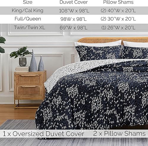 Miniatura 2 de Southshore Fine Linens - Juego de funda de edredón de microfibra estampada