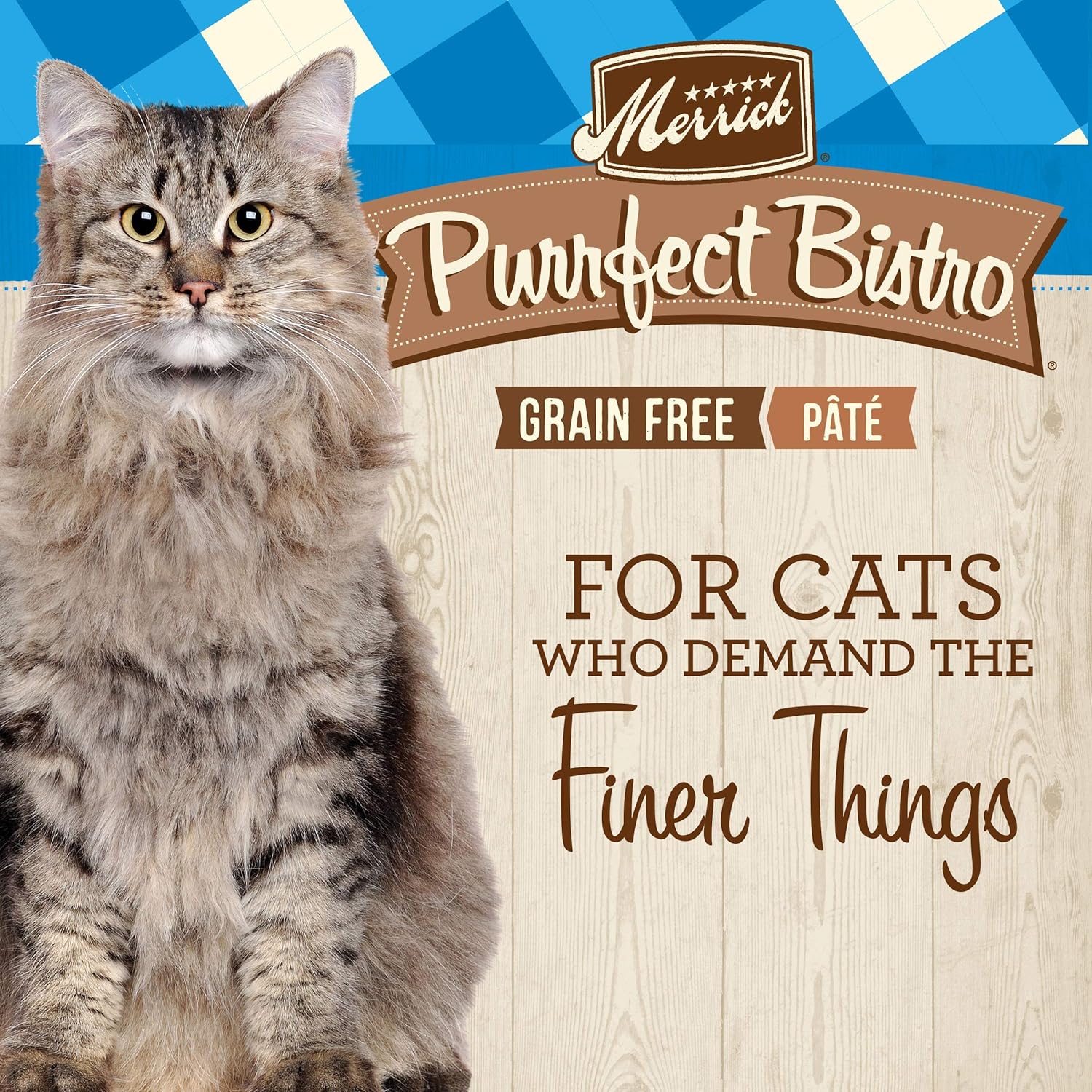 Merrick Purrfect Bistro Grain Free Premium Soft Canned Pate Adult Wet Cat Food, Surfin’ And Turfin’ Recipe - (Pack of 24) 5.5 oz. Cans