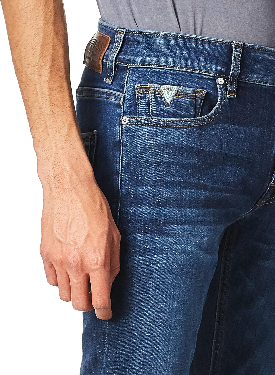 Guess Mens Mid Rise Skinny Fit Jean - Image 2