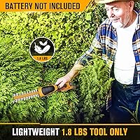 Vista 5 de HEINPRO Cortasetos Inalámbrico Compatible con Batería DEWALT 20V MAX (Sin Batería), Cortasetos Eléctrico Inalámbrico, Recortadora de Césped