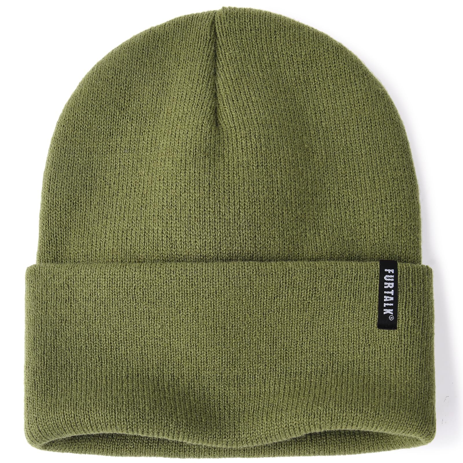 FURTALK Damen Cuffed Beanie Herren Mütze Unisex weiche warme Strickmütze