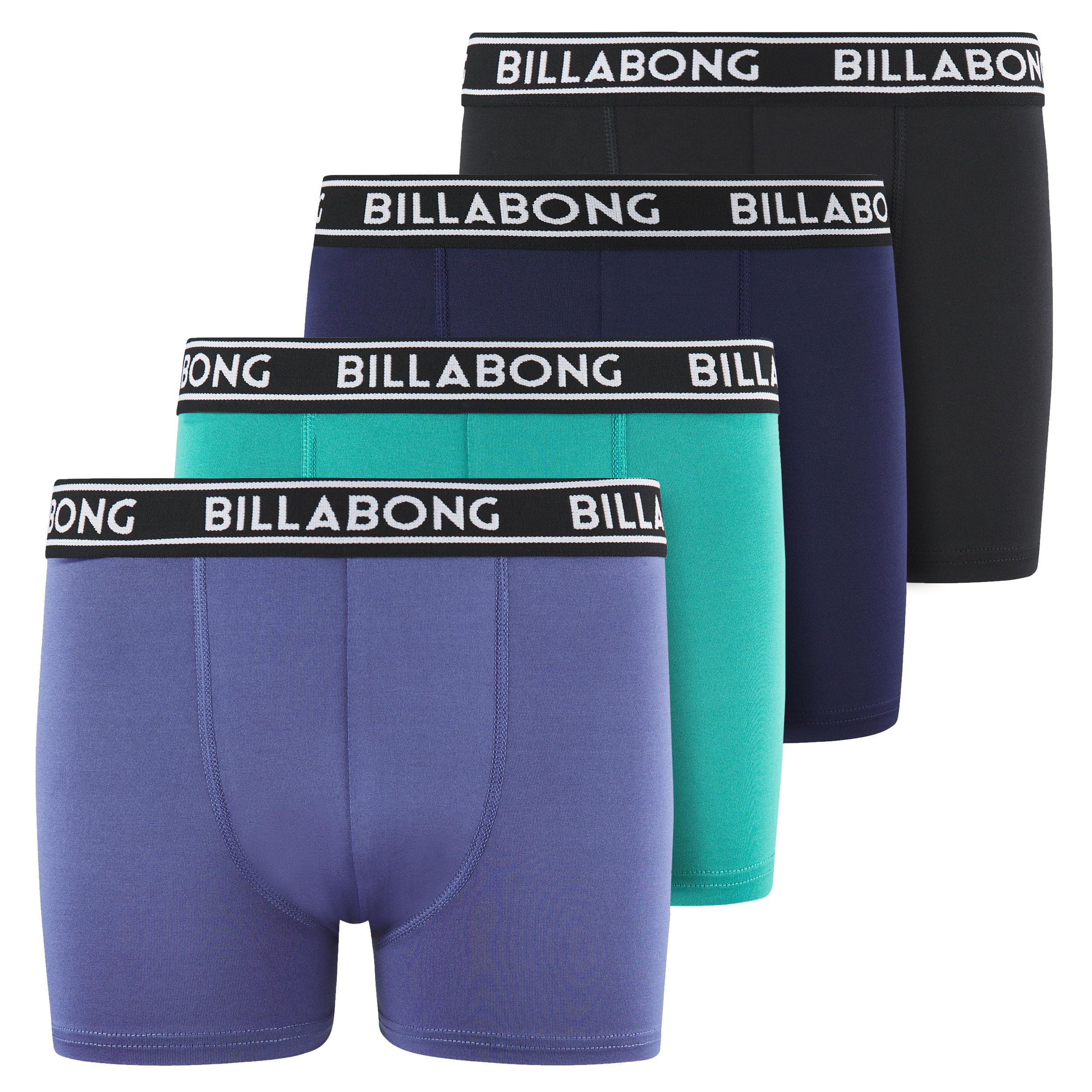 Billabong Boys Underwear 4 Pack Boxer Briefs for Boys 6-18 Durable Stretch Breathable Moisture Wicking