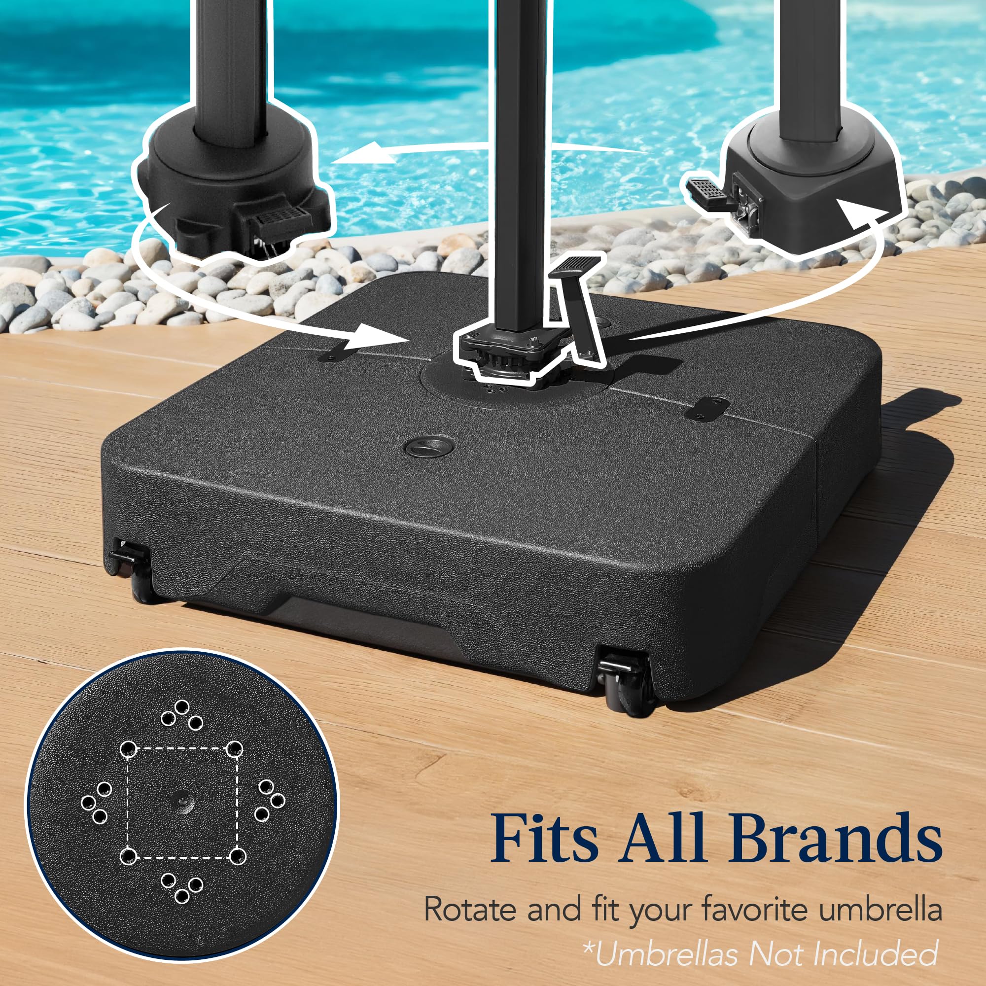 best choice products mobile hdpe plastic patio umbrella base 330lb Cantilever Offset Base, Universal Fit Heavy-Duty Outdoor Portable Stand w/Wheels Locks, Fillable Weights Set Battery:48v10.4ah Used Riddell AXIOM FB Enhance your relaxation with kids-snowboarding