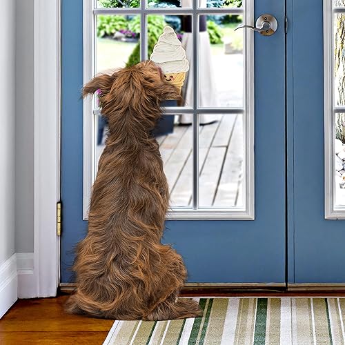 Miniatura 3 de Genuine Fred Distract O Mat, con forma de helado, tapete para lamer perro de alimentación lenta, alfombrilla antideslizante para distracción para