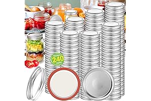 Wholesale 120 Pack Canning Lids and Bands for Regular Mouth Mason Jars