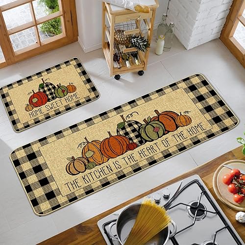 Miniatura 5 de Alfombra de cocina, alfombras de cocina, acuarela, alfombra de cocina a cuadros decorativos