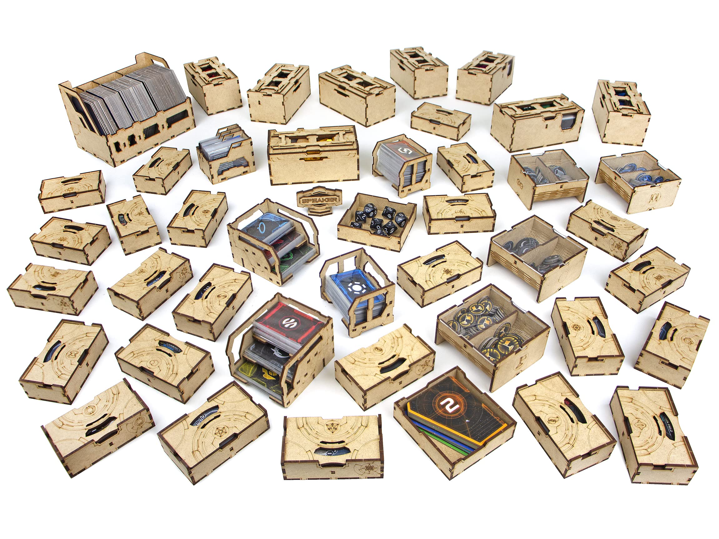 TowerRex Organizer for Twilight Imperium Board Game and Prophesy of Kings Expansion, Storage Insert, Accessories Upgrade