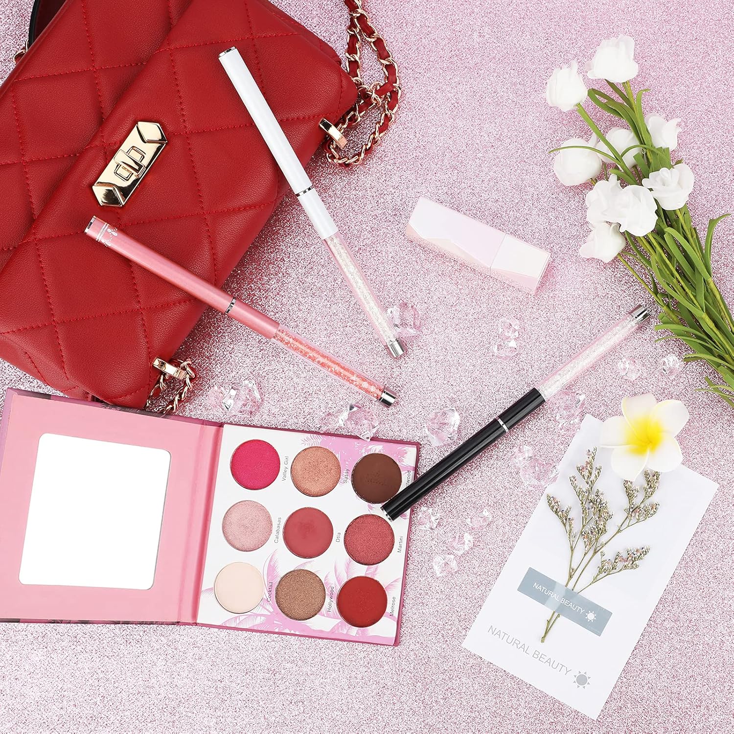 Eyebrow Brushes with , Portable Brow Brush, Eyelash Mascara