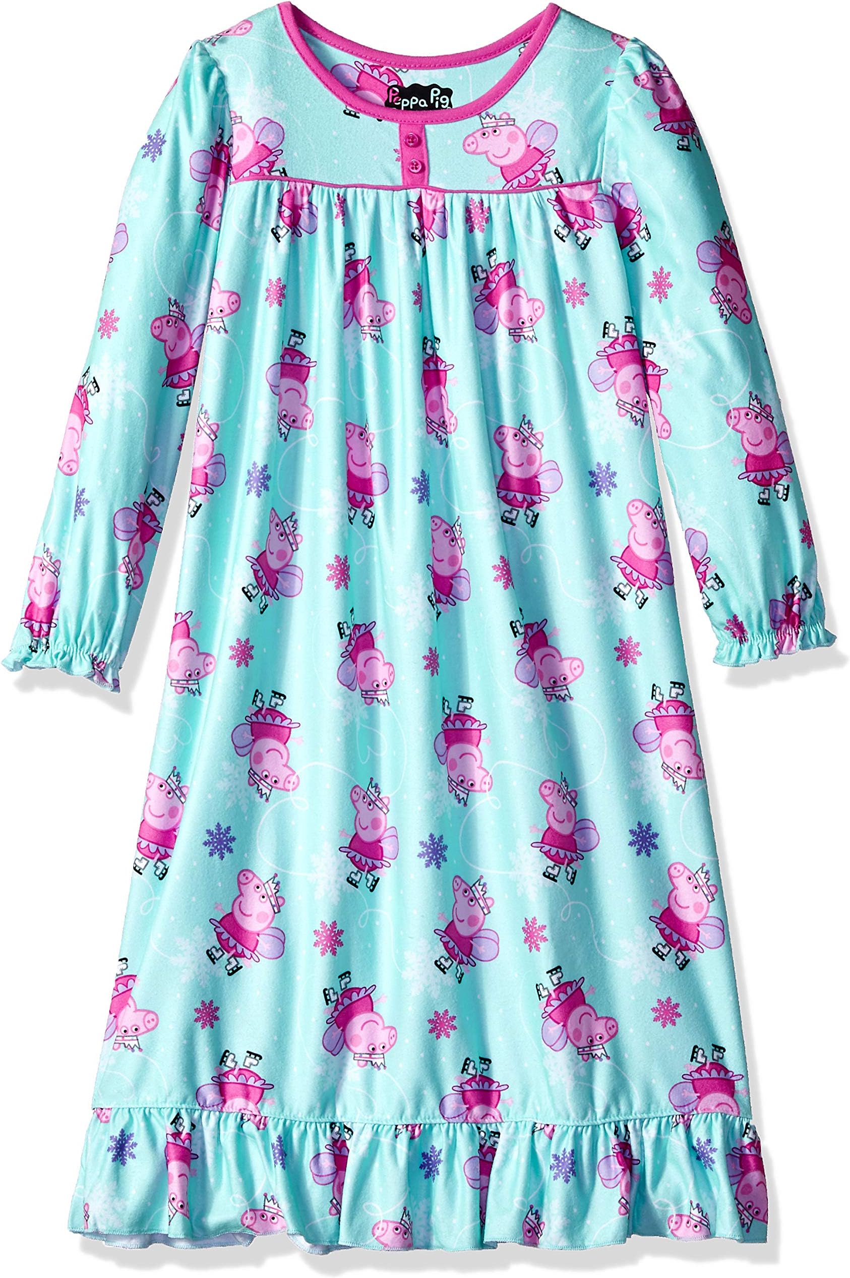 Peppa Pig Girls' Big Fairy Ice Skating Granny Nightgown