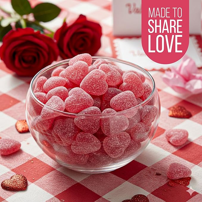 Cherry Jelly Hearts - 18 oz - Caramelos de Cereza sin Colorantes miniatura 7
