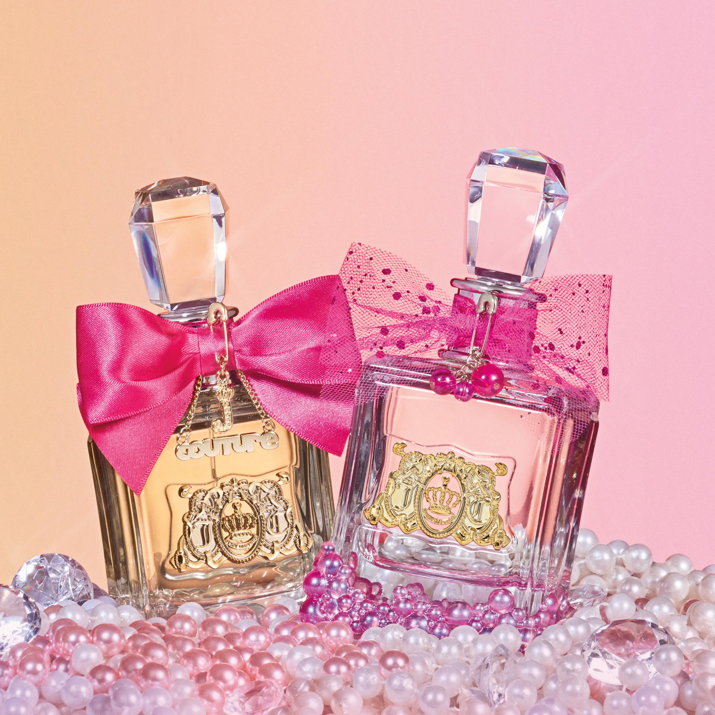 Juicy Couture Cofanetto Viva La Juicy Le Bubbly, Eau de Parfum Donna Vaporizzatore, Formato tascabile, Vaporizzatore di sacchetto, Profumo fruttato e Gourmande, Bacche rosa, gelsomino, vaniglia