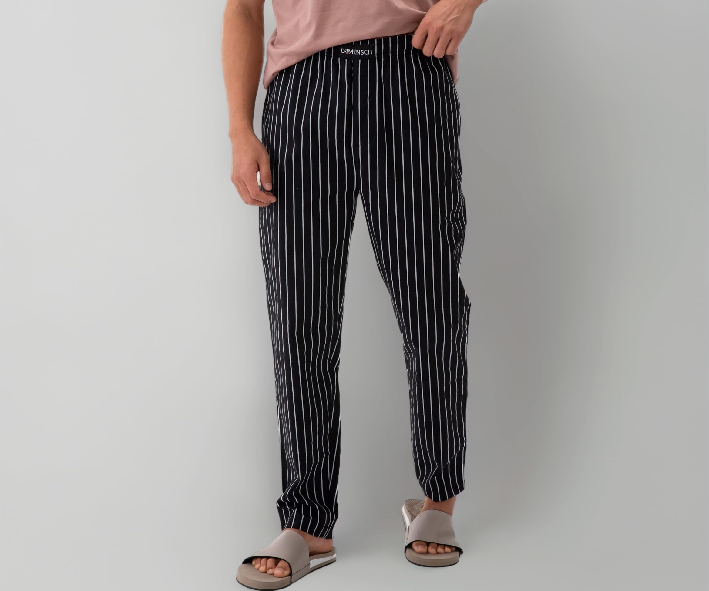 Regular Fit Cotton Blend Woven Casual Style Pyjama Dual Pockets Breathable Microfibre Waistband Anti-Bacterial Stretchable Soft Comfortable Pyjama For Men