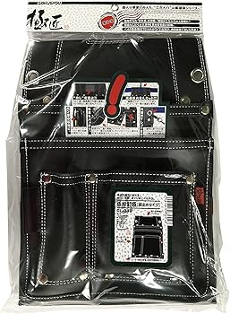 Amazon | 極匠 黒牛革仮枠釘袋 鋲止めタイプ GL-04B | 腰袋・釘袋
