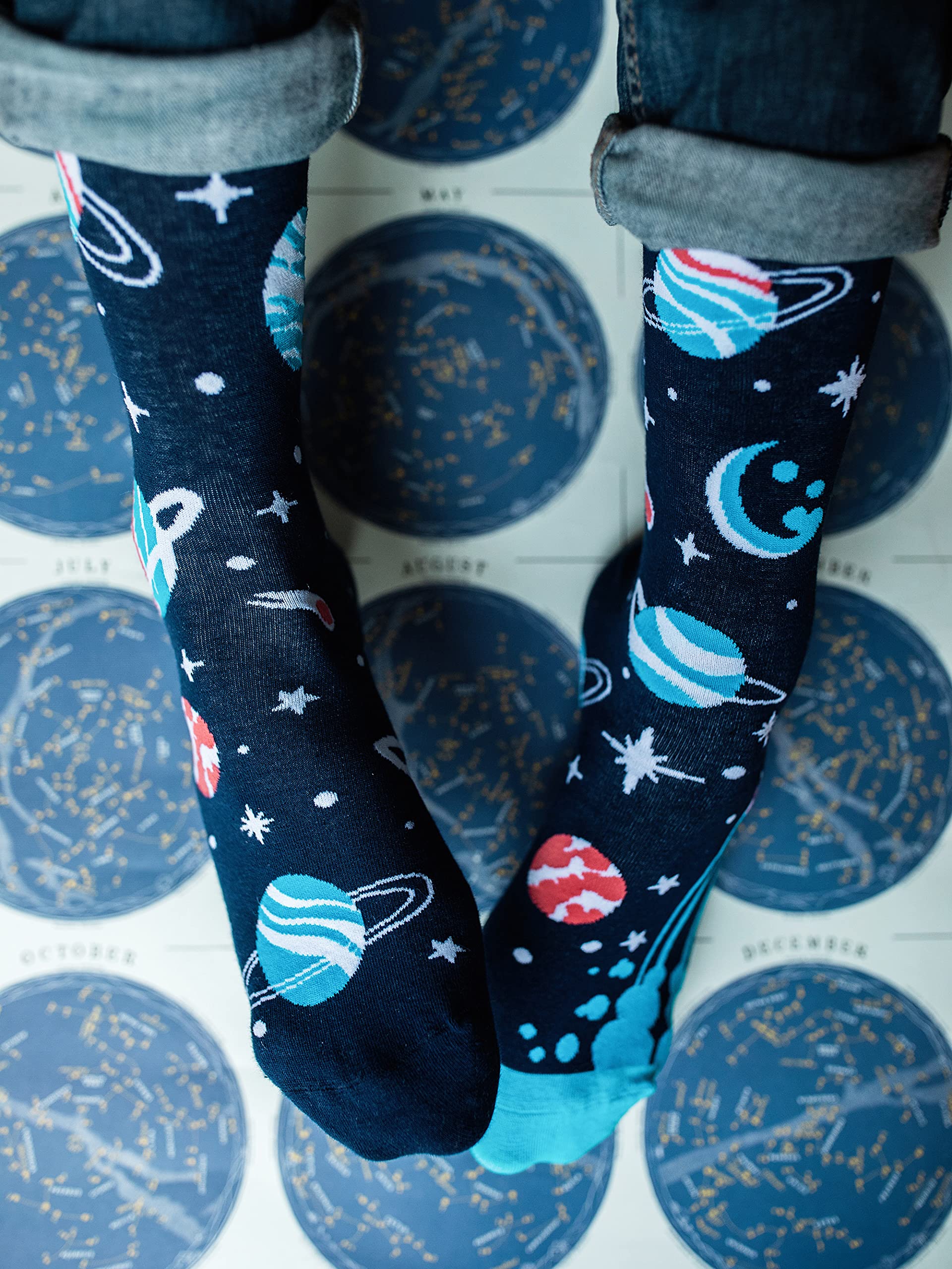 Dedoles Calzini Unisex Donna Uomo & Bambini Calze Cotone con tanti Design divertenti Calcio Bicicletta Piante Cavalli Regalo sinistra destra diversi