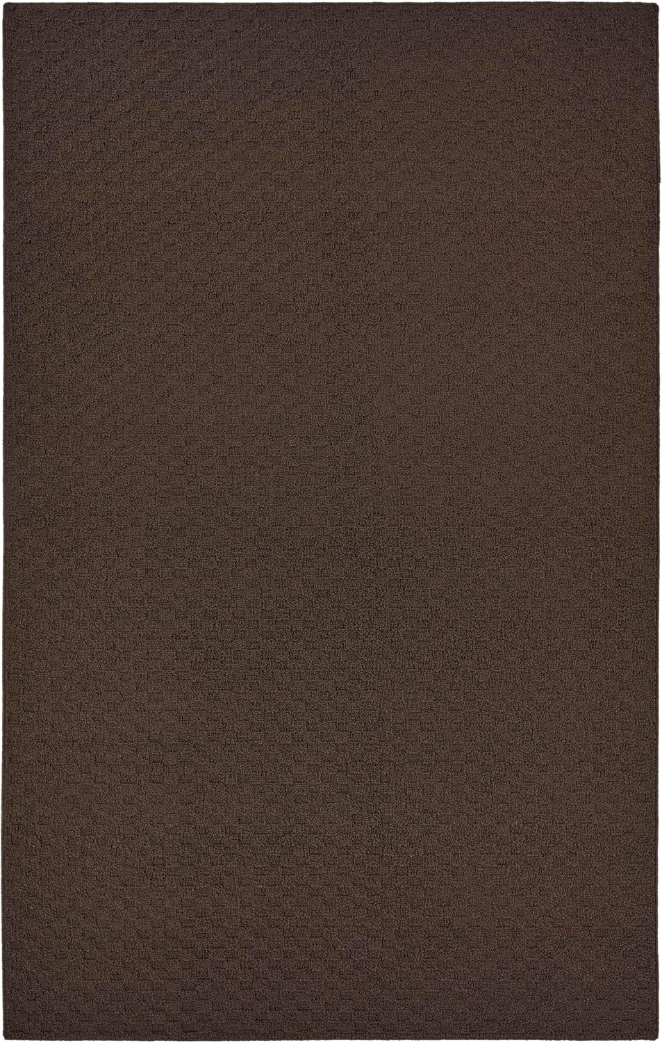 Garland Rug Town Square Brown Mocha 5' x 8' Non Slip Area Rug for Living Rooms & Hallways, Stylish & Durable for High-Traffic Areas Mocha 5' x 8' (Rectangular)
