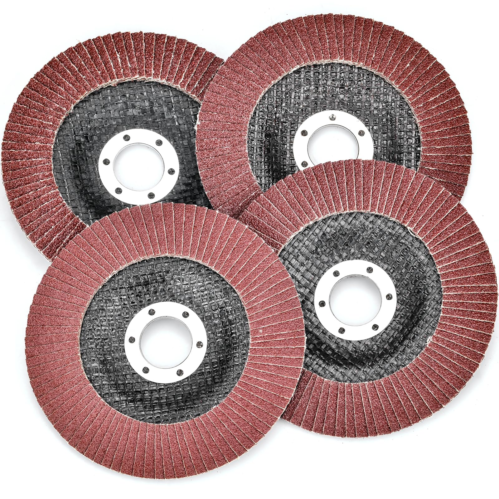 10 Pezzi Dischi Lamellari ø 125 mm x 22.2 mm Disco Lamellare Grana 80 Dischi Abrasivi per Acciaio Inossidabile Metallo e Legno