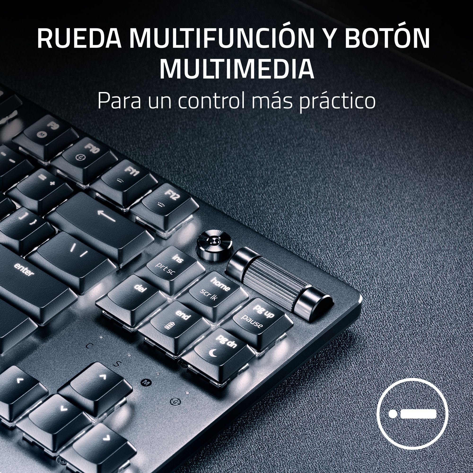 Razer DeathStalker V2 Pro Tenkeyless (Interruptor Rojo) - Teclado Óptico Inalámbrico para Juegos de Bajo Perfil (Interruptores Ópticos Lineales, HyperSpeed, Bluetooth 5.0) QWERTY Teclado ES | Negro