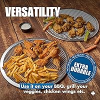 Vista 13 de Norjac 8 Inch Pizza Screen, 12 Pack – Aluminum Mesh for Oven, Seamless, Rust-Free, Durable Baking Trays for Crispy Crusts