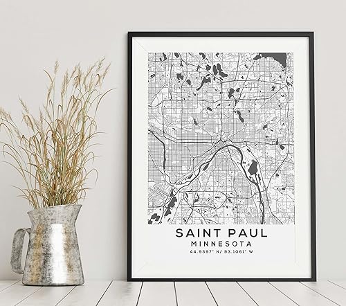 Miniatura 6 de Mapa de Saint Paul, Minnesota, Light 2 (12x16)